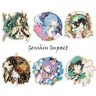 Игровая брошь Genshin Impact Venti Keqing Xiao Ganyu, металлический значок, брошь, подвеска-медальон, сувенир, подарок для косплея