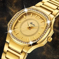 missfox watch women fashion elegance diamond gold bracelet watches stainless steel waterproof quartz female clock hot sale gifts