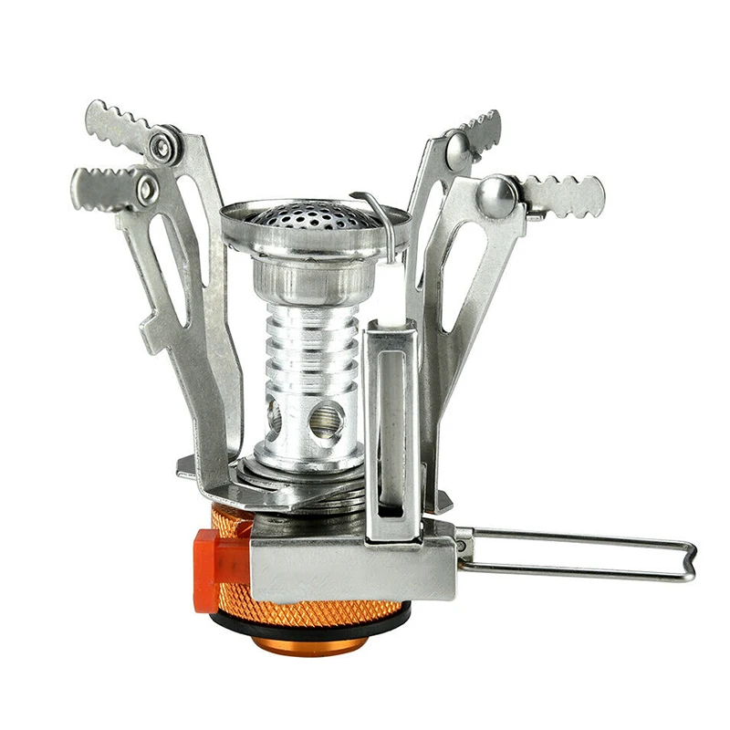 

1PC Portable Camping Stove Mini Backpack Stove With Piezoelectric Ignition Adjustable Valve Ultra-light Pocket Camping Stove