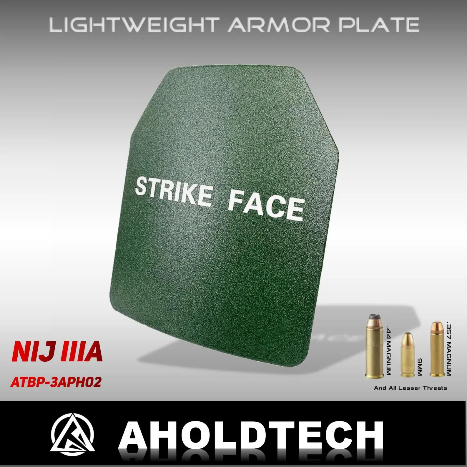 

Aholdtech Genuine ISO NIJ IIIA 3A Light X-Line Coated Hard Armor Bulletproof Ballistic Plate For Army Combat Police Airsoft