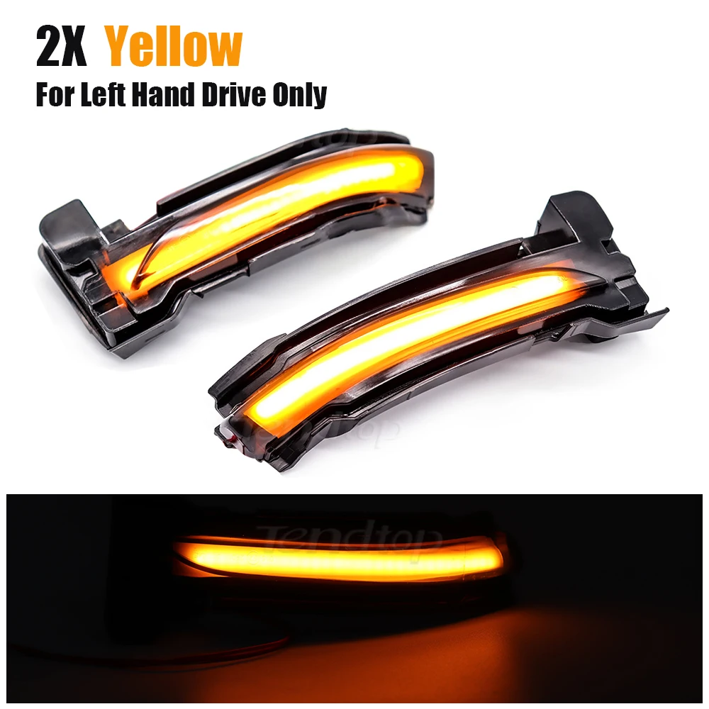 

Для Ford Focus 4 MK4 2019 2020 ST 2021, левый светодиодный динамический указатель поворота, мигалка, последовательный индикатор бокового зеркала