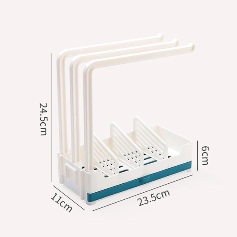 

Kitchen Countertop Rag Storage Rack Dishwashing Cloth Drain Rack Foldable Dishcloth Hanger Holder Free Punching Towel L5