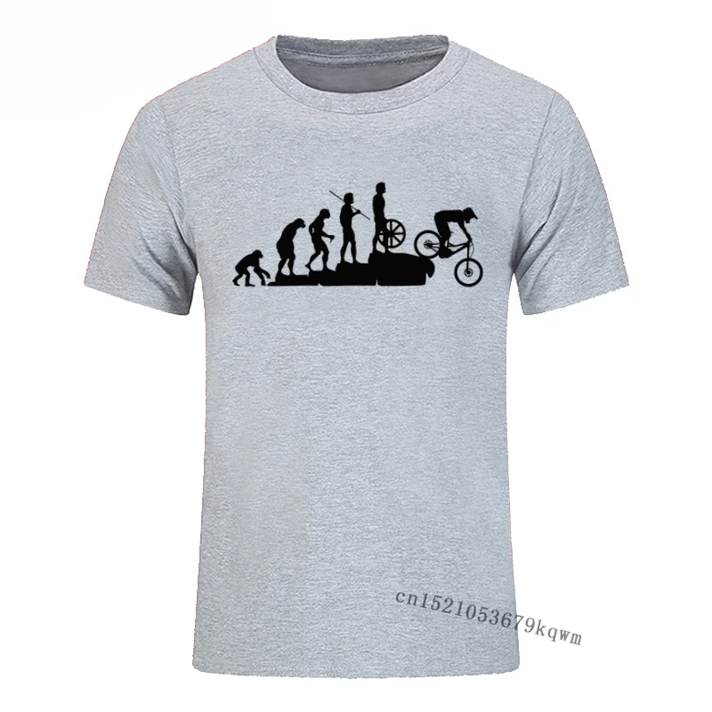 

Interesting Mountain Biking Evolution T-shirt Men Tops Tee Bicycle Casual Tshirt for Men 3D Printed Harajuku T Shirts