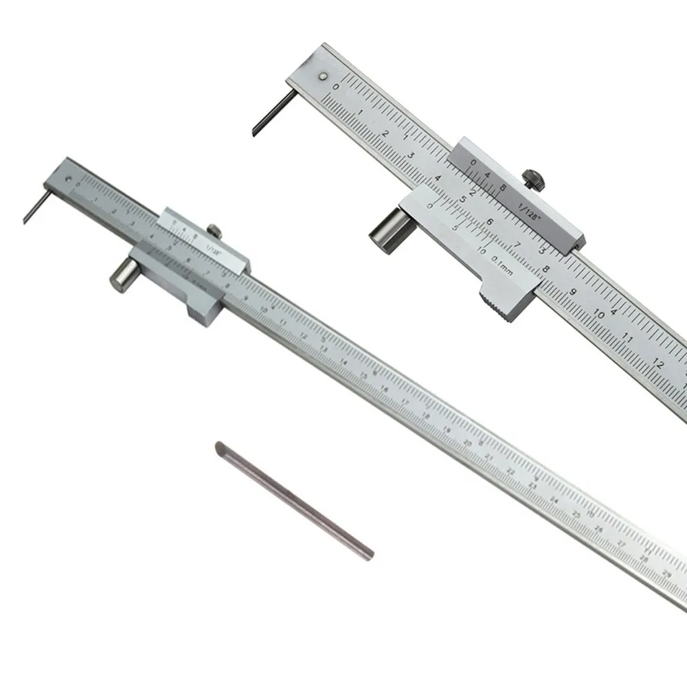 

0-200mm/0-300mm Stainless Steel Vernier Caliper Parallel Gauge With Carbide Scribe Marking Gauging Ruler Measuring Tool With Bag