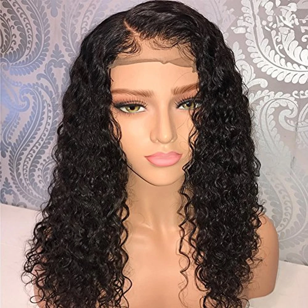 

Peruvian Human Hair Wigs Deep Wave Wig 4x4 Lace Closure Wig for Women PrePlucked Hairline Alidiamond Deep Wave Lace Front Wig