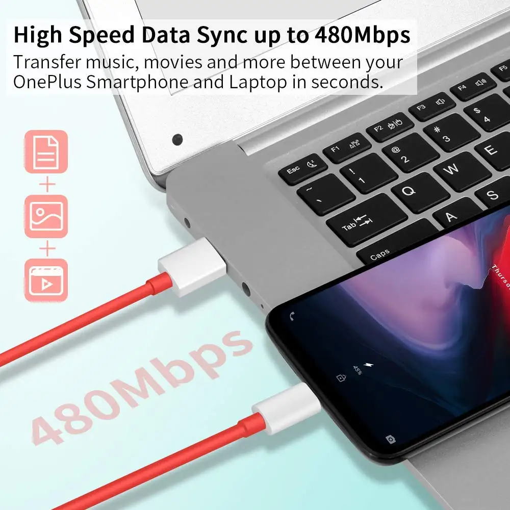 6A For Oneplus Dash Warp Usb Type C Data Cable Fast Charge Cables 1m 2m Charger Cord One Plus 7t 8pro 8t 9pro 9r Nord 6t 5t | Мобильные