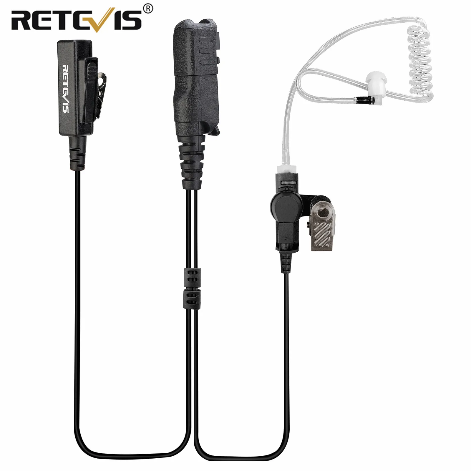 Retevis Walkie Talkie наушник с PTT/MIC акустическая Воздушная трубка для Motorola P6600 P6620 XPR3300 XPR3500