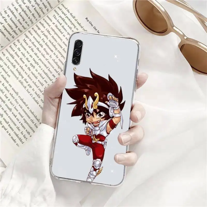 Прозрачный чехол для телефона с аниме SaInt SeIYa мультяшный Samsung A71 S9 10 20 HUAWEI p30 40 honor 10i