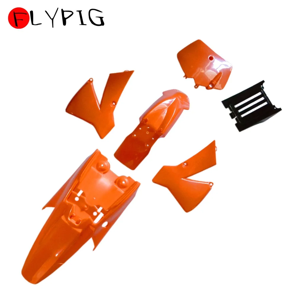 

FLYPIG Fender Plastic Kit for KTM50 SX 50 Junior 50CC SX 2002-2008 KTM Orange M PS41