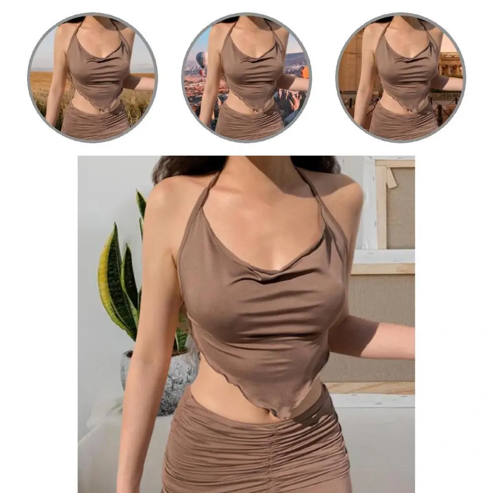 

Облегающая Юбка с рюшами и лямкой на шее