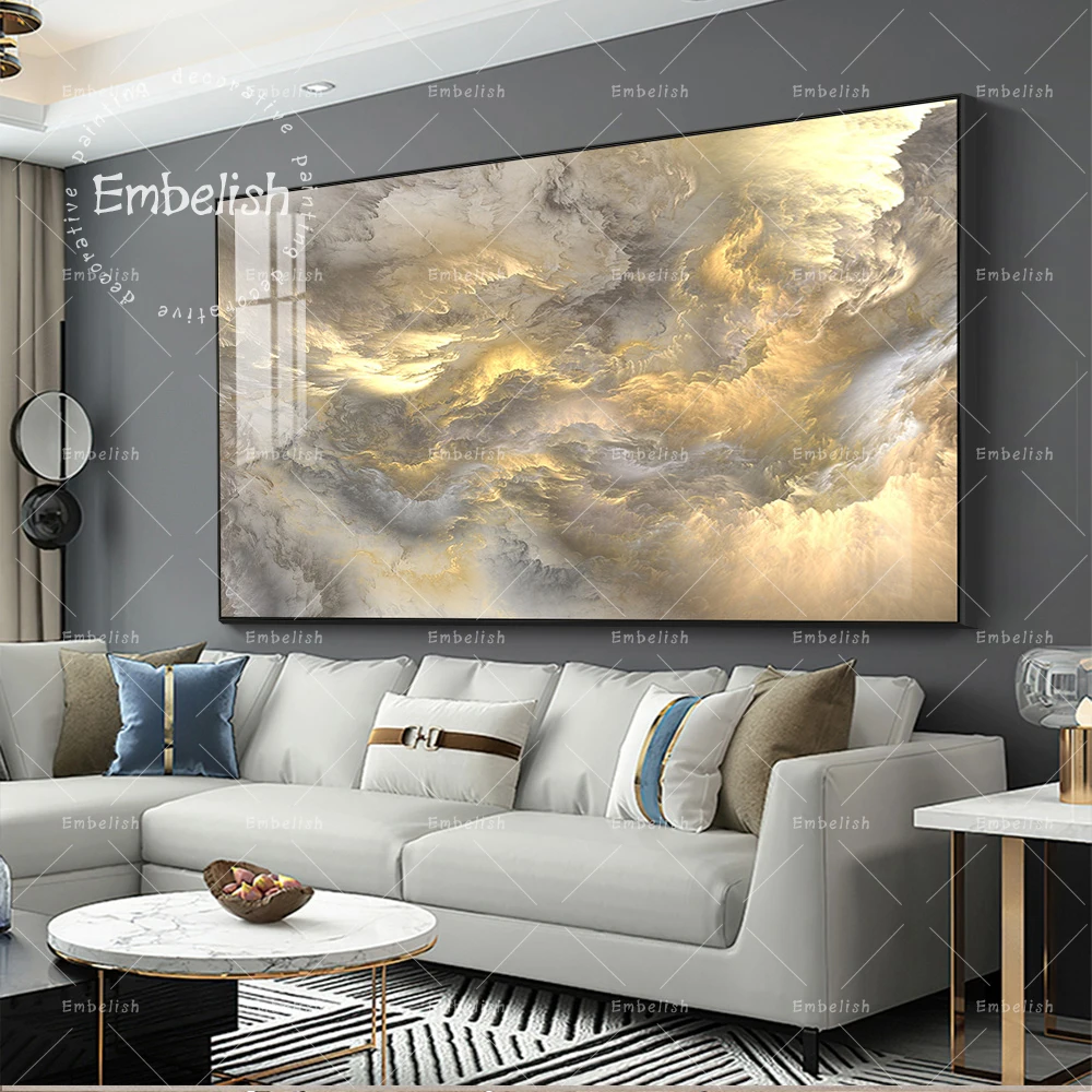 

Embelish Hot Abstract Unreal Clouds HD Canvas Oil Paintings For Modern Home Decor Living Room Wall Art Modular Posters Framed