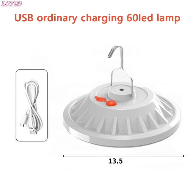 

LEDs Portable Lantern Outdoor Remote Control Camping Lamp Rechargeable Solar Powered Night Market Light Emergency Power Bank