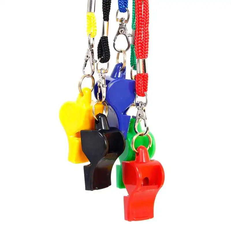 Акция! 50 шт./лот красочный неядерный судья Clo свисток лиса спасательный | Спорт и