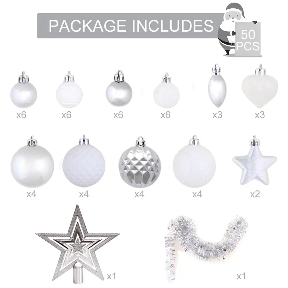 Christmas ornament 3 QIFU подвески для рождественской елки, рождественские украшения для дома, рождественские, рождественские украшения, рождественские подарки, Декор, счастливый год - Цвет: Christmas ornament 3