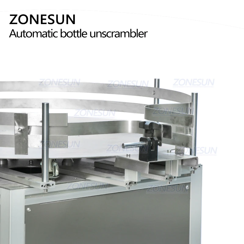 ZONESUN автоматический круглой вращающейся стеклянная бутылка для алкогольных