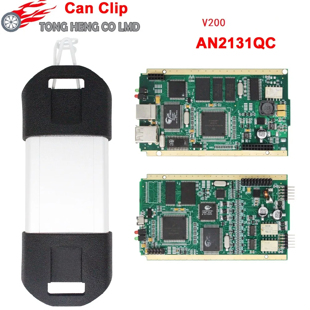 Диагностический инструмент Can Clip V202 с чипом CYPRESS AN2131QC OBD2 Поддержка русского языка|