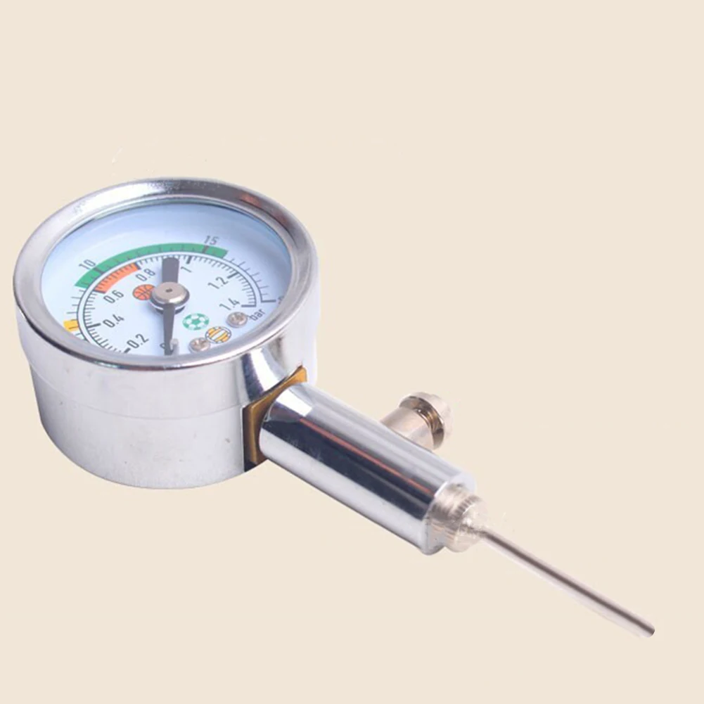 

Air Pressure Gauge for Balls, PSI/Bar with Built-in Release Valve