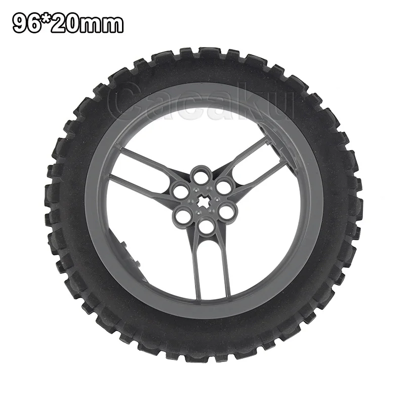 

Tire Wheel Hub Used For MOC Racing Car Motorcycle Model Building Blocks Boys Birthday Gift Kids Educational Toys for Children