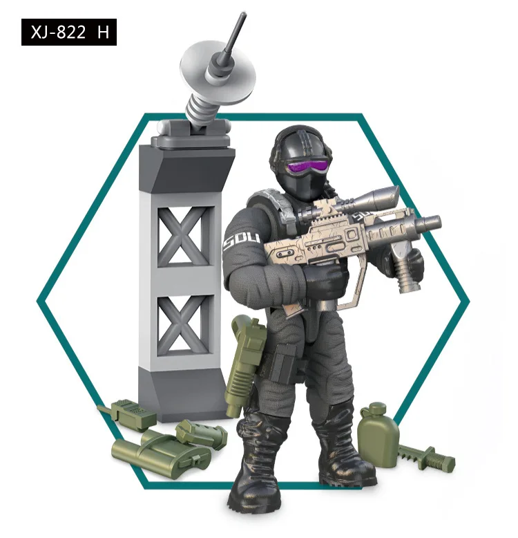 Колл военн duty mini SWAT soliders фигурки армейское оружие пистолеты наборы модель строительные блоки модель куклы кирпичи комплект 822