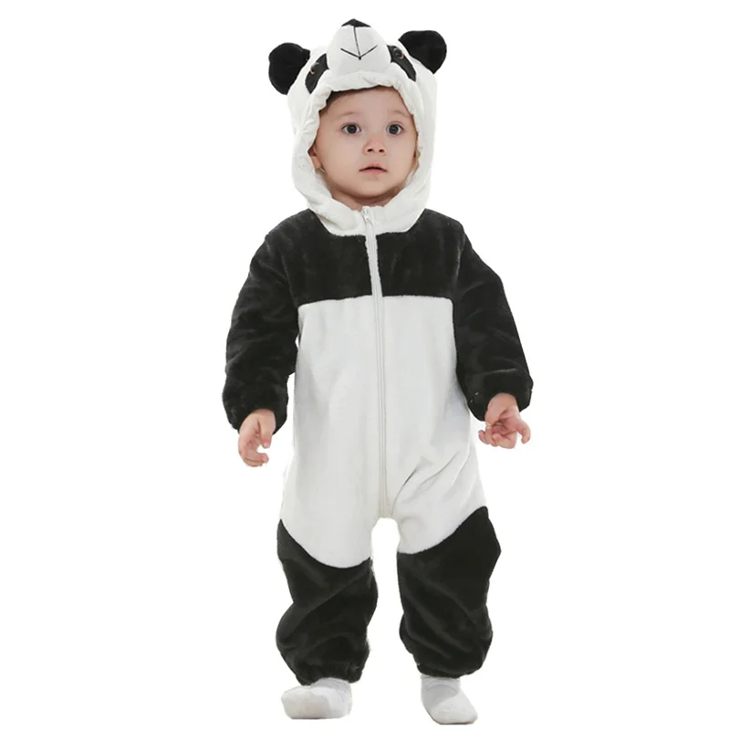 Детский комбинезон с длинным рукавом пандой |