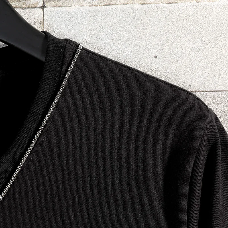 

Men's Fashion Chinese Kirin EmbroideryT-shirt Funny Mens White Summer Tshirts 4XL Casual T Shirt Oversized Shirts Streetwear