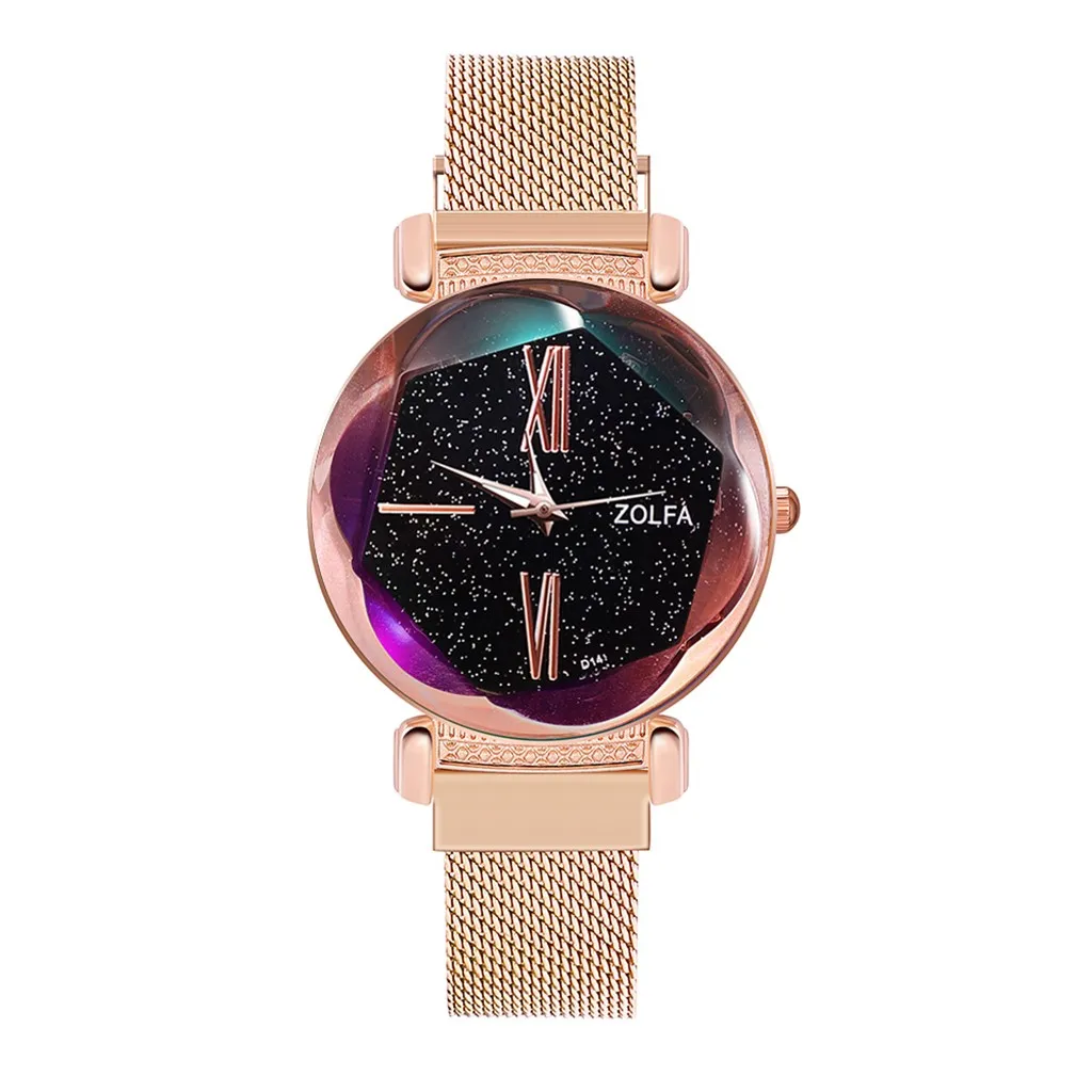Luxury Women Diamond Watches Stainless Steel Quartz Watch Casual Bracele Wristwatches Magnetic Buckle Mesh Band Female 2019 | Наручные
