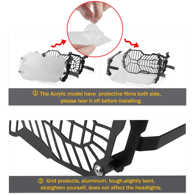 Для BMW R1200GS R1200 ADV GSA аксессуары R 1200 GS Adventure 2013 2019 защита фар решетка мотоцикла с