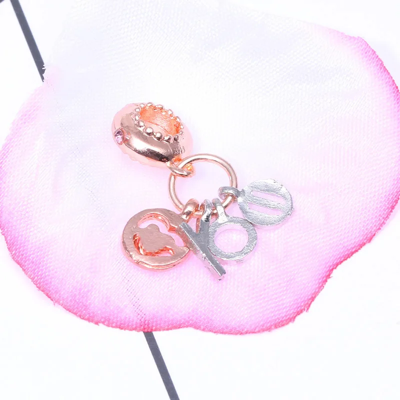 Модные подвески с буквами подходят к оригинальному браслету Я люблю тебя Женские