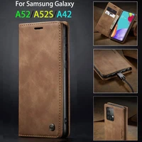 leather case for samsung a52 a42 luxury bumper magnetic flip wallet multifunctional phone cover for samsung galaxy a 52 42 coque