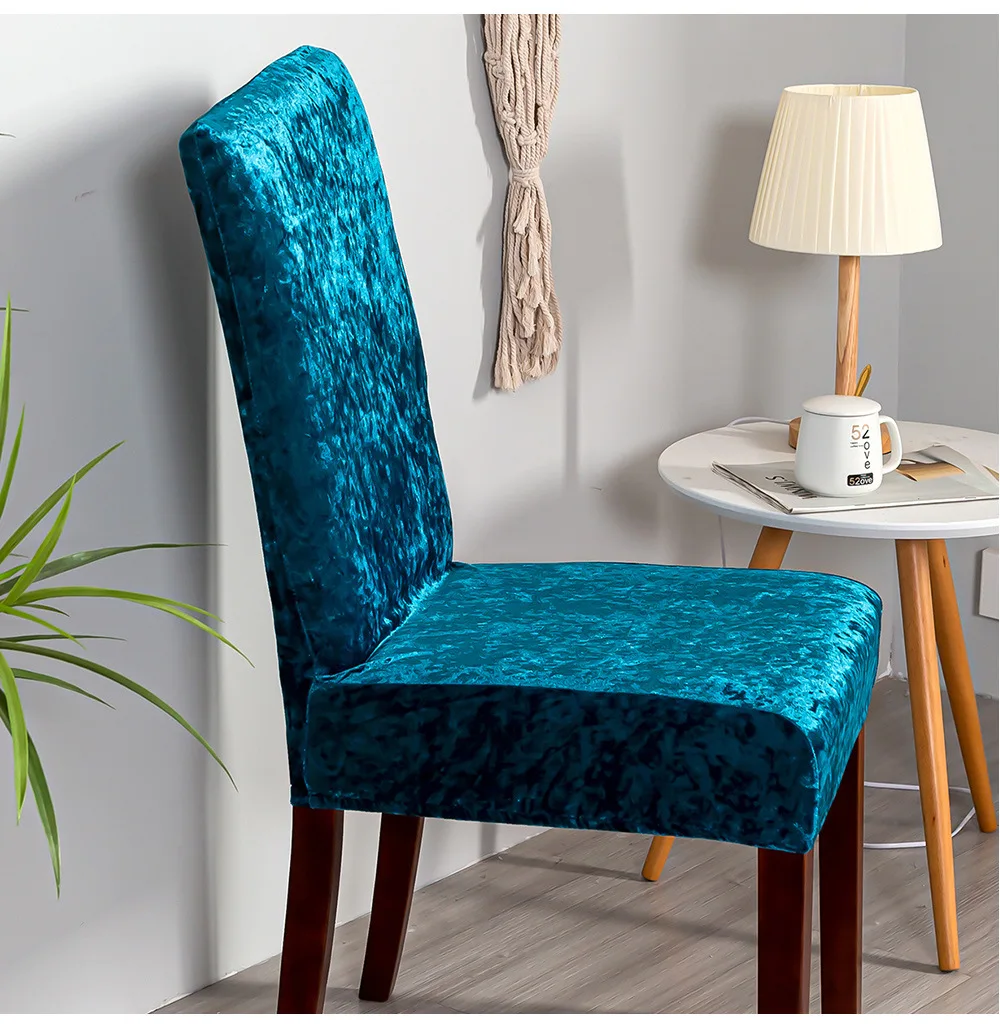 1/2/4/6 шт. бархатные блестящие чехлы на стулья | Дом и сад