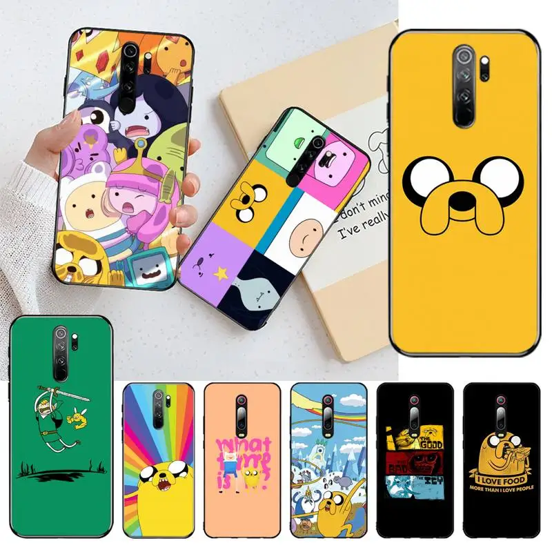 

CUTEWANAN adventure time cute Beemo BMO Jake Finn Lumpy DIY Painted Phone Case for Redmi Note 8 8A 8T 7 6 6A 5 5A 4 4X 4A Go Pro