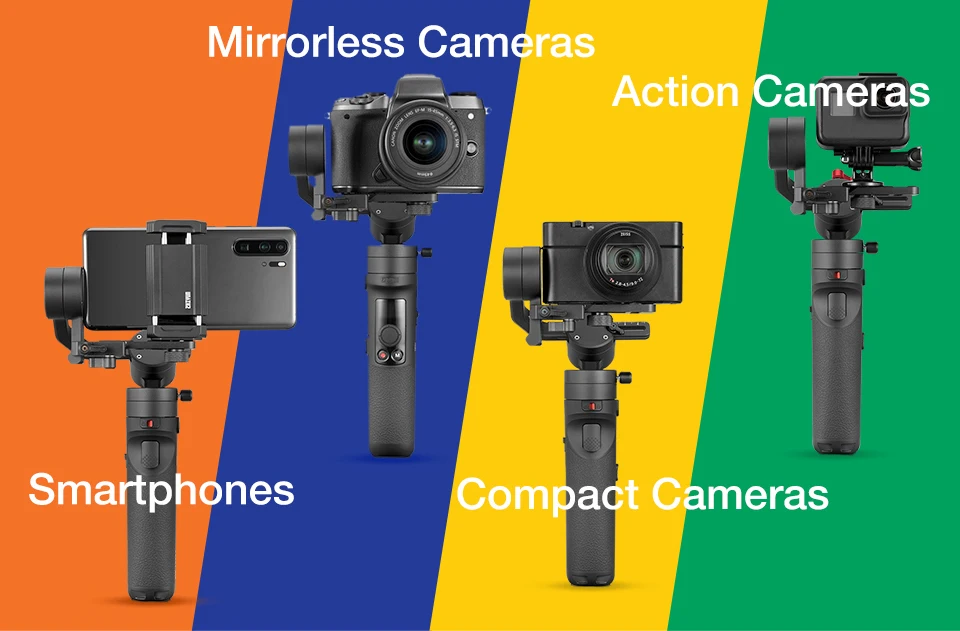 ZHIYUN официальный кран M2 стабилизатор Gimbal 3 оси портативный все в одном для видеокамеры SLR камера смартфон Действие Cam для sony