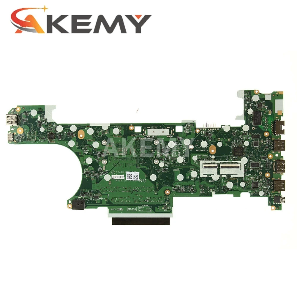 

Akemy 01HX632 CT470 NM-A931 MAIN BOARD For Lenovo ThinkPad T470 Laptop Motherboard SR2ZW I3-7100U CPU DDR4