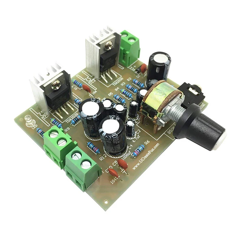TDA2030A DC12V Плата усилителя 15 Вт + двухканальный трек стерео модуль 12V аудио Hi Fi