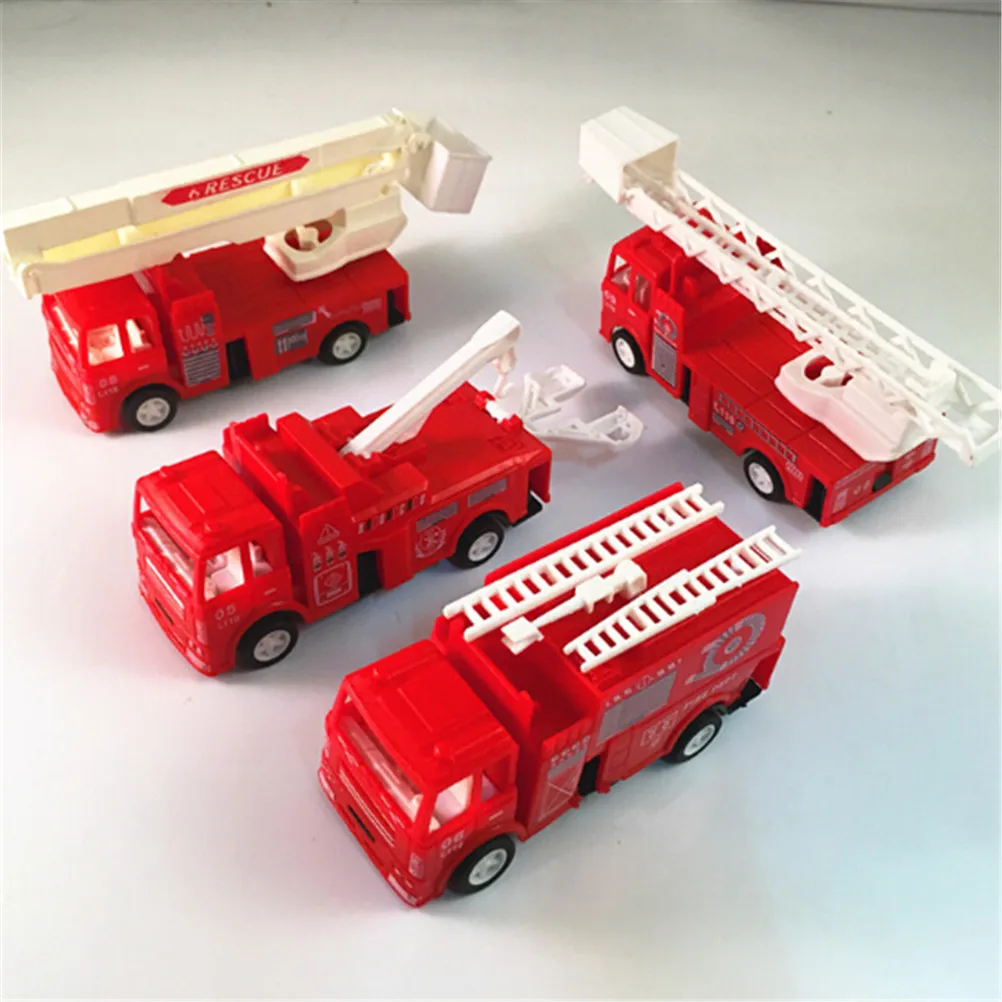 

Red Color Mini Diecasts Model Car Fire Engine Boy Toy Car Cars Machines Kids Toys