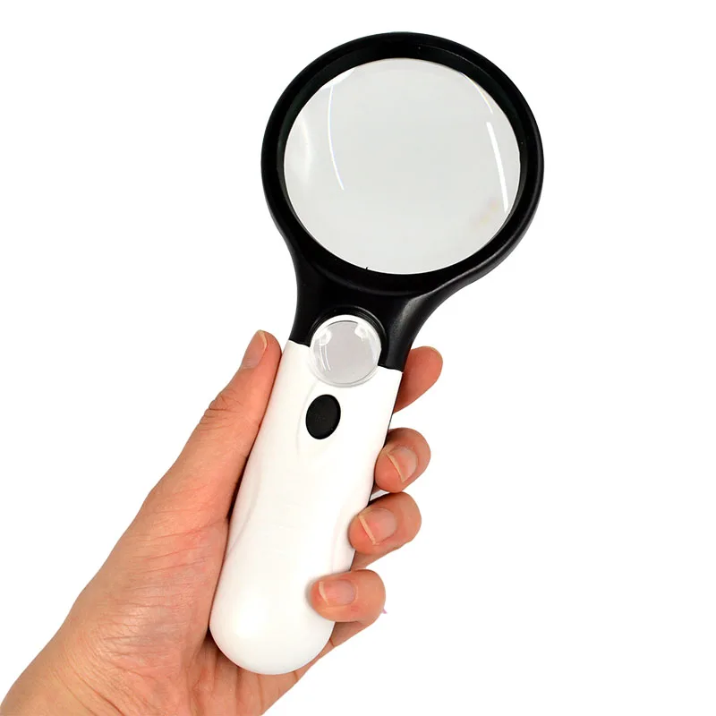 

Handheld Jewelry Magnifier 40X 5X 3 LED Light Reading Magnifying Glass Loupe Magnifier Lab Magnifier For Older