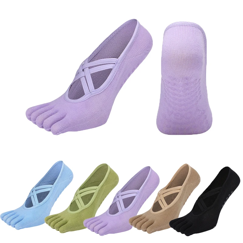 

Colorful Women Yoga Socks Quick-Dry Anti Slip Silicone Gym Pilates Ballet Socks Fitness Sport Socks Cotton Breathable Elasticity