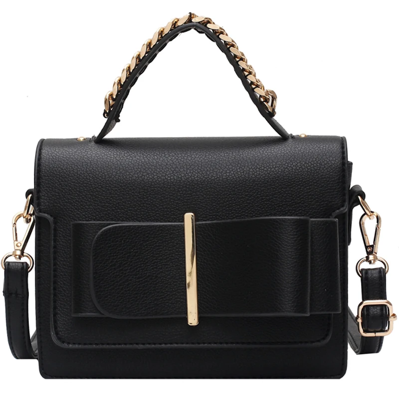 

Bow Flap Tote bag 2021 New High quality PU Leather Women's Designer Handbag Travel Shoulder Messenger Bag Small square bag