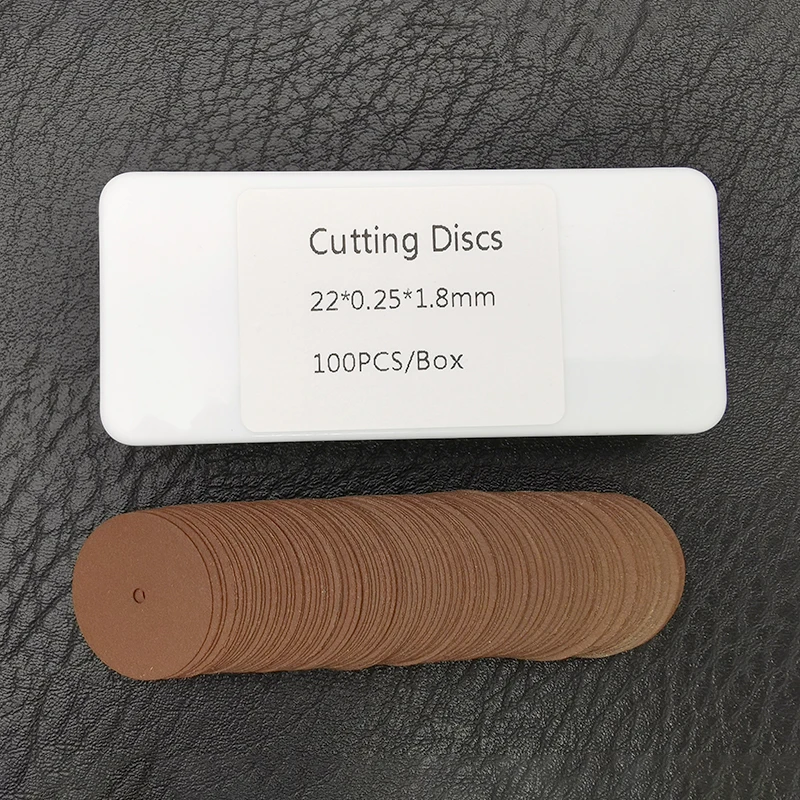 

100PCS Dental Lab separating Discs Abrasives For Ceramic Crown Cutting , Jewelry Watch Cutting Buffing Tools 22X0.25mm