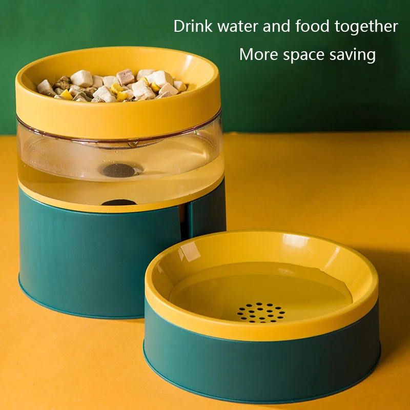 2021 кошка чаша автоматическая кормушка для собак кошек Еда с емкостью воды фонтан