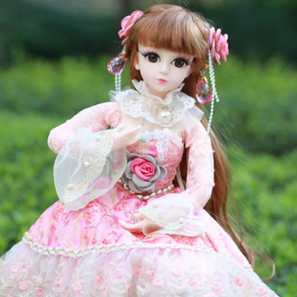 1/3 BJD куклы 60 см 19 шарнирные куклы(парик+ обувь+ одежда+ волосы+ глаза+ макияж) игрушки Коллекция девочек подарок на день рождения