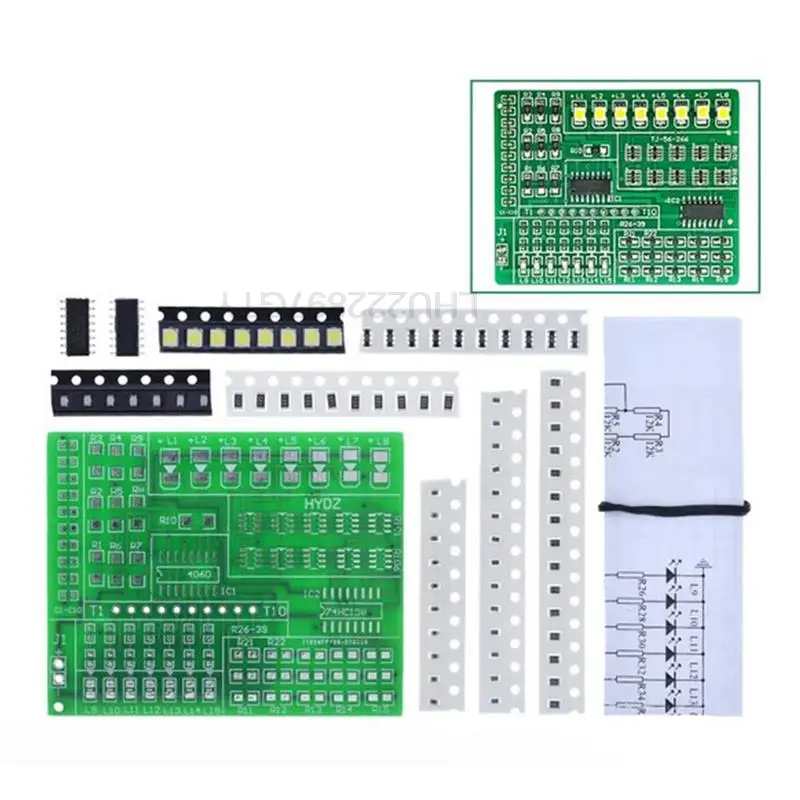 

SMT SMD компонент, Сварочная тренировочная доска, паяльная практика, DIY комплект, лучший