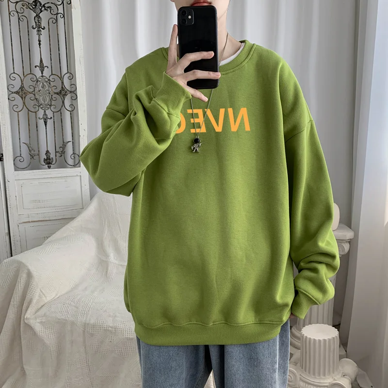 

Youth in Autumn and Winter Personality round Neck Pullover Harajuku Style Sweatshirt Male Korean-style Stylish Plus Velvet Ins