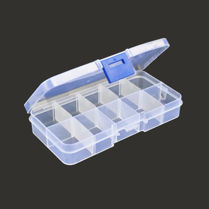 Рыбалка приманка коробка 15 слот съемный ящик для хранения прозрачный