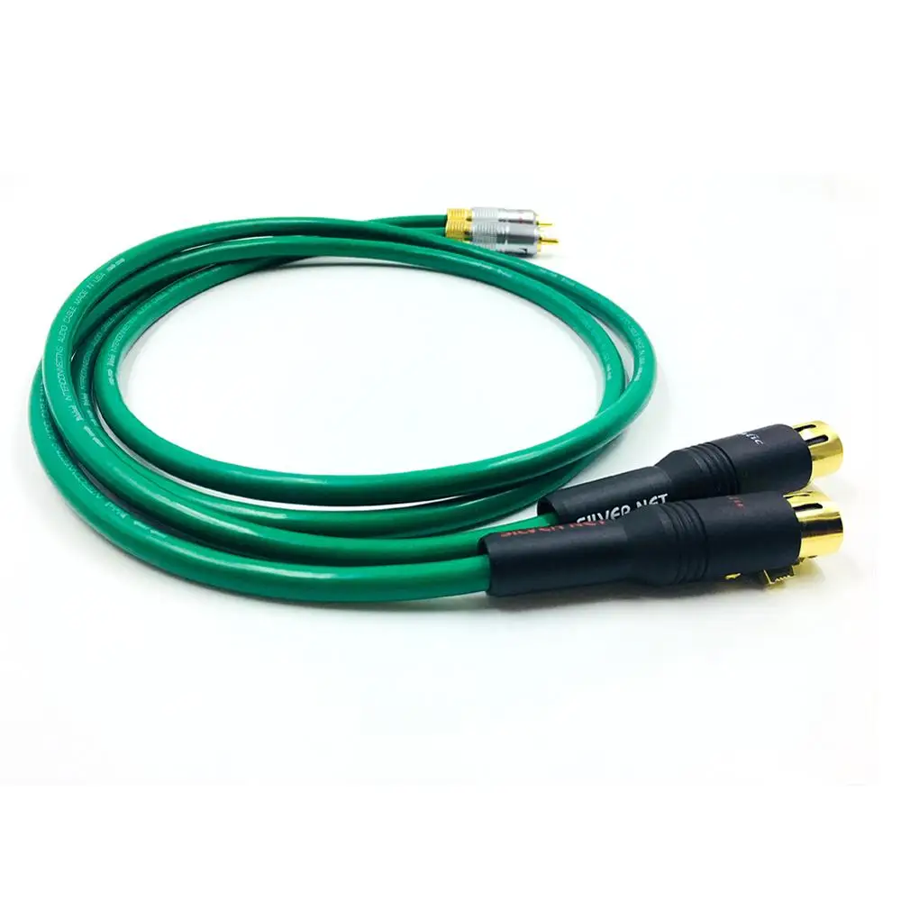 Colleimages Бесплатная доставка Hifi 2RCA штекер 2XLR Женский аудио кабель Hi end 5N OFC двойной XLR