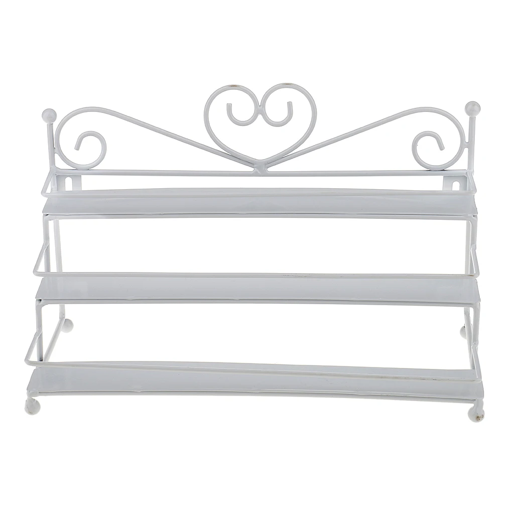 3 яруса металлический дизайн сердца косметический лак для ногтей стеллаж