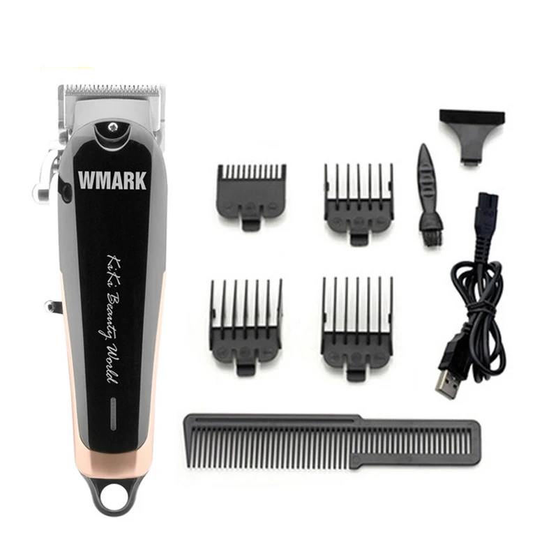 

WM electric hair trimmer rechargeable hair clipper haircut machine oil head clipper beard trimmer 10W powerful 6500RPM
