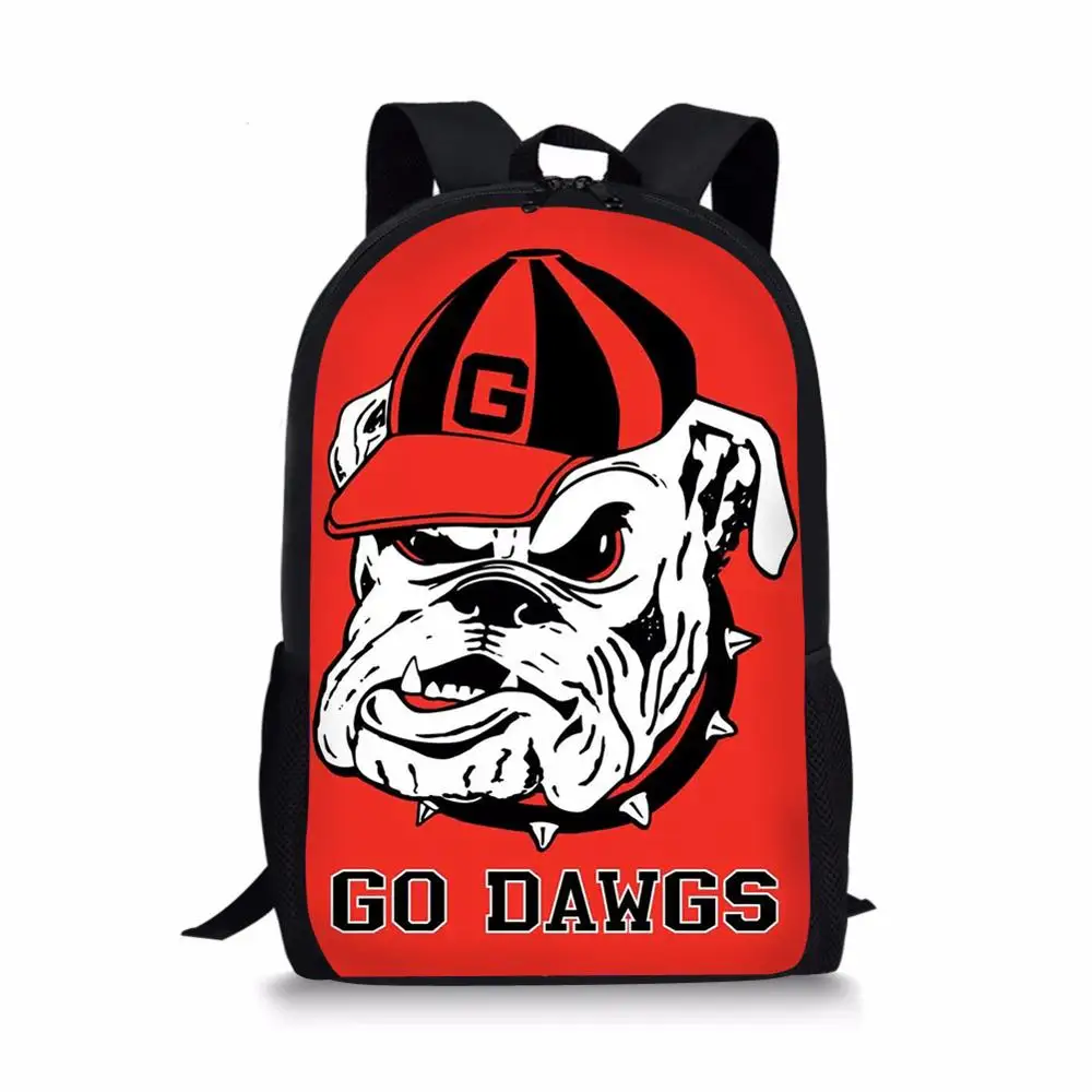 Kids School Bag Cute Bulldogs Print Pattern Children's Travel Backpack Kawaii Design School Toddler Backpack for Boys