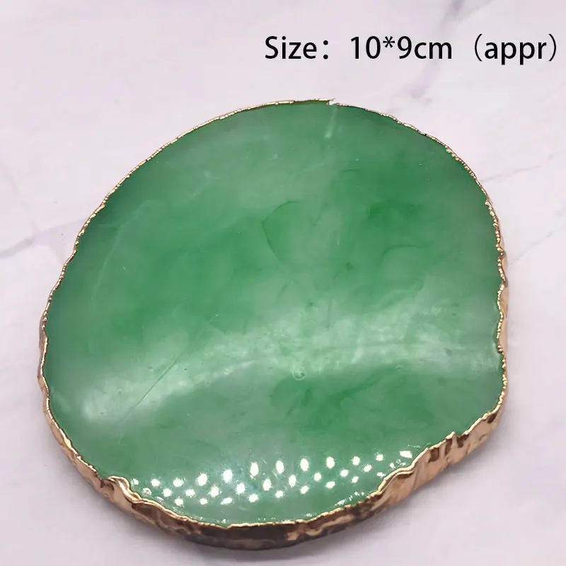 

Natural Nail Art Palette Imitation Agate Pad For Display Color Mixing Plate