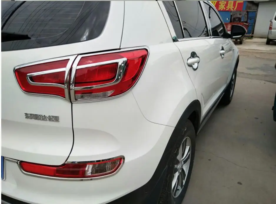 Для Kia Sportage 2010 2011 2012 2013 ABS хромированная задняя фара окружает крышки отделка Набор